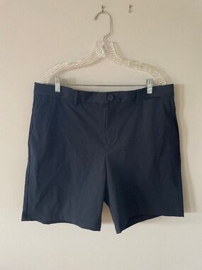 Ministry of Supply Primeflex Performance Black Shorts, Size 38